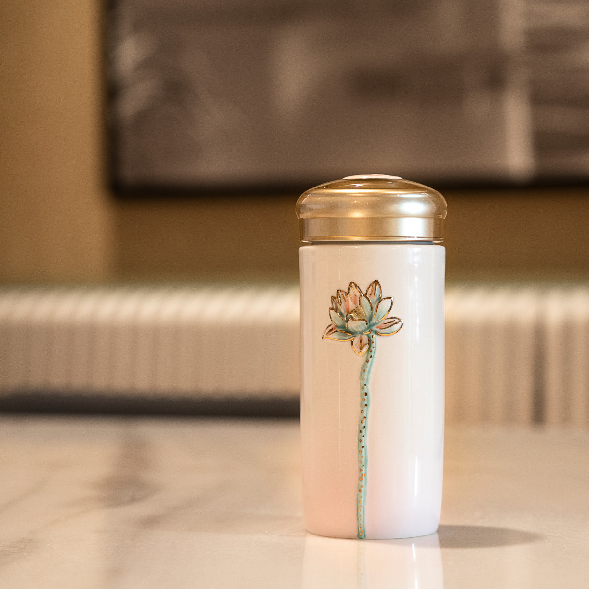Lotus Beauty Tea Tumbler