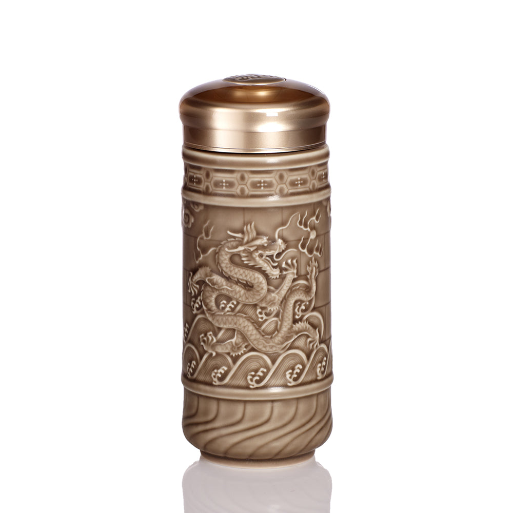 Dragon in the Ocean Ceramic Tumbler