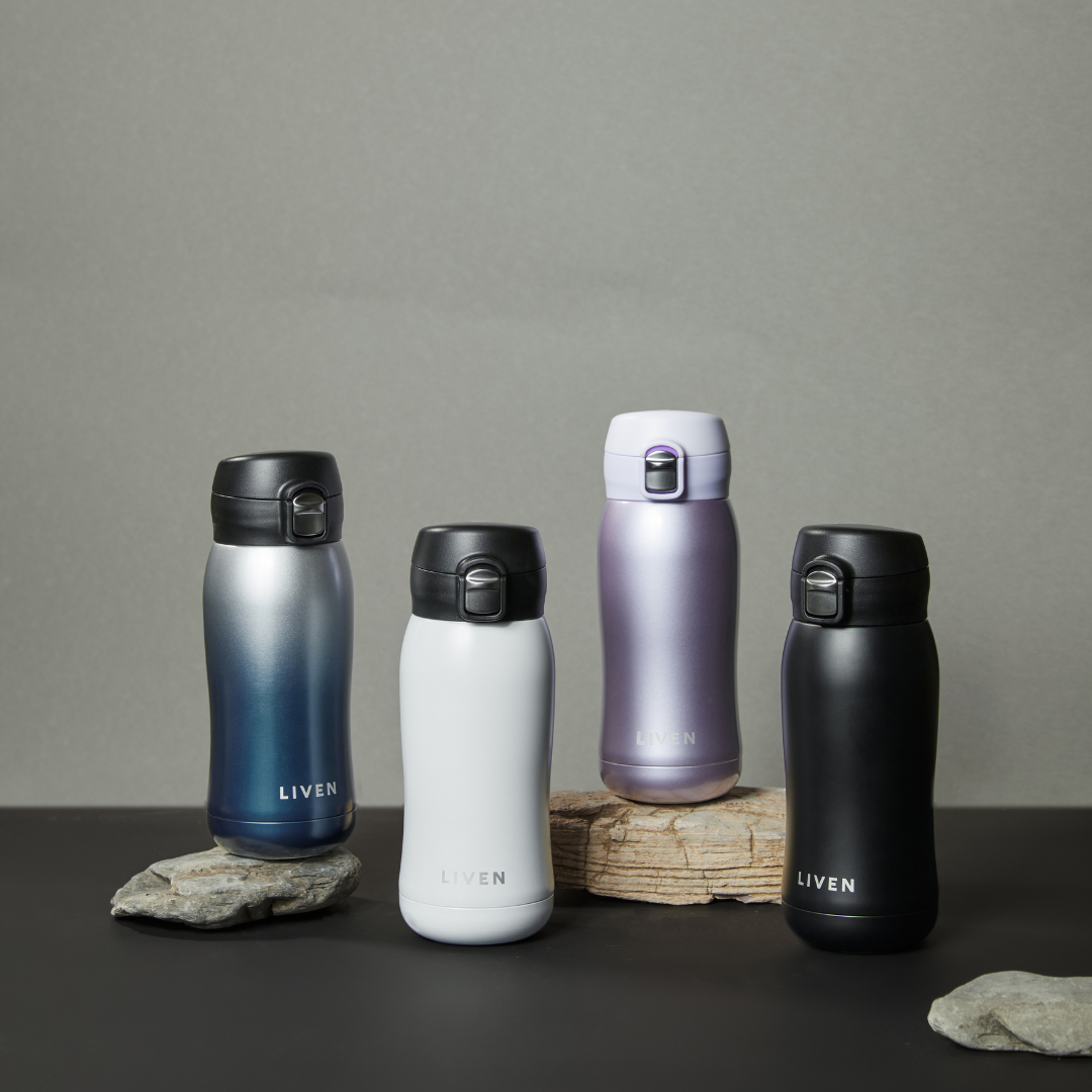 Liven Glow Classic Ceramic-Coated Water Bottle