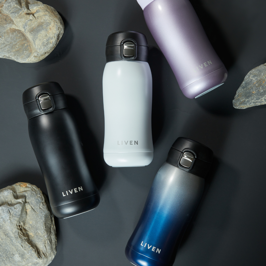 Liven Glow Classic Ceramic-Coated Water Bottle