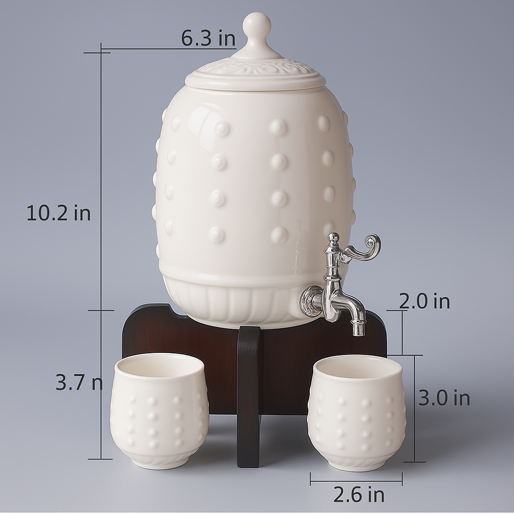 Qian Kun Ceramic Water Dispenser Set