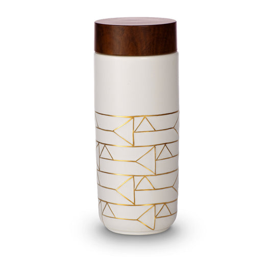 The Alchemical Signs Gold Ceramic Travel Mug