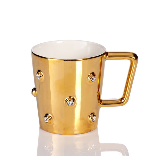 Golden Age Swarovski Coffee Mug