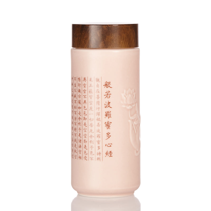 Peace & Blessings Heart Sutra Travel Mug