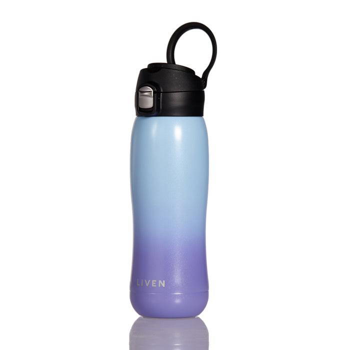 Liven Glow Rainbow™ Ceramic-Coated Water Bottle – 17 oz