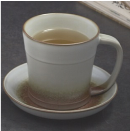 Liven Clay Past Time Coffee Cup with Saucer