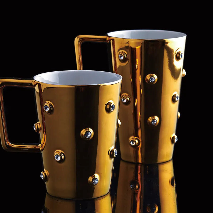 Golden Age Swarovski Coffee Mug