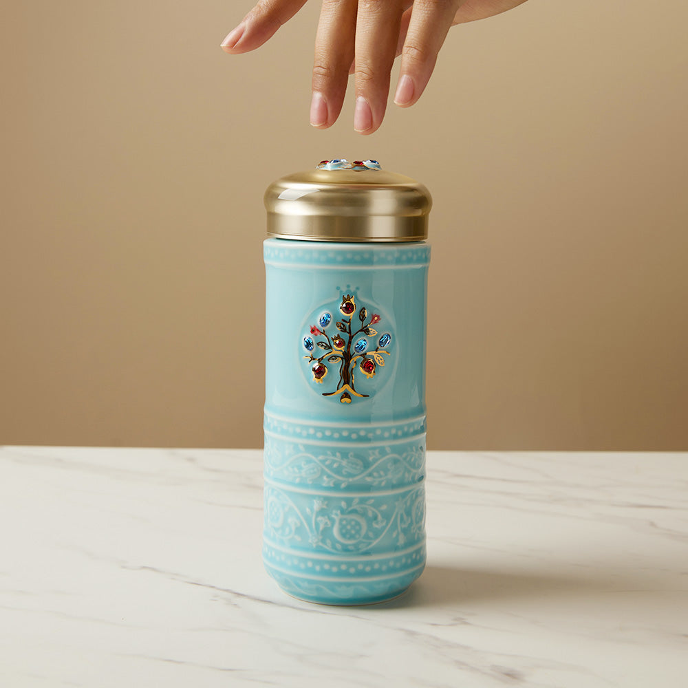 Tree of Life Crystal Travel Mug