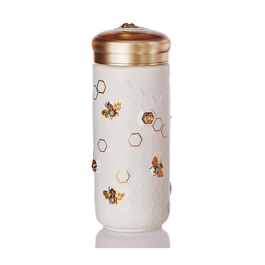 Honey Bee Travel Mug with Crystals