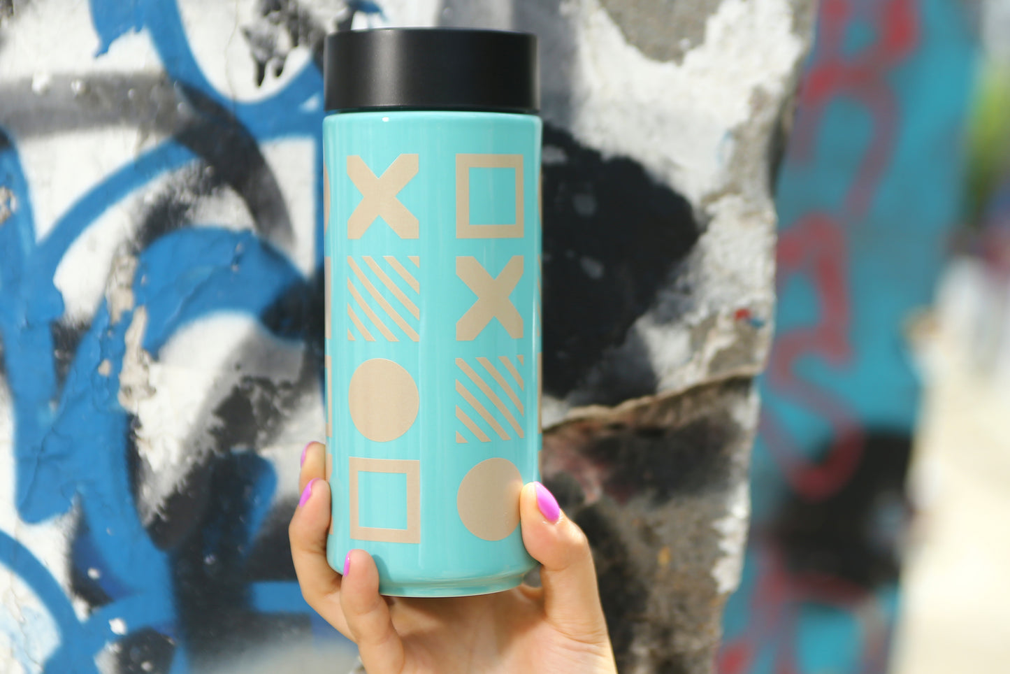 Tic Tac Toe Ceramic Tumbler